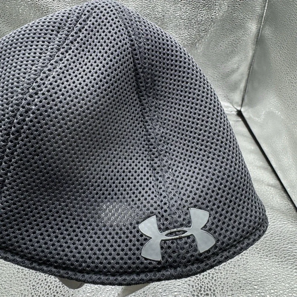 Under Armour Train‎ Spacer Mesh Cap Gray Athletic Hat Men's Size L/XL Polyester